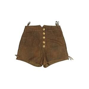 St Mortitz Genuine Leather Brown Hot Shorts 38 US 6
